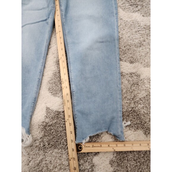 American Eagle Jeans Womens Size 12 Soft Knit Mom Jean Light Wash High Rise - Picture 2 of 9